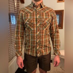 Levi's Classic Men’s Pearl Snap Button Down Shirt Vintage